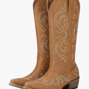 Women's Tan Western Cowboy Boots